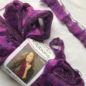 2 Balls of Beautiful Purple sparkle red-heart yarn